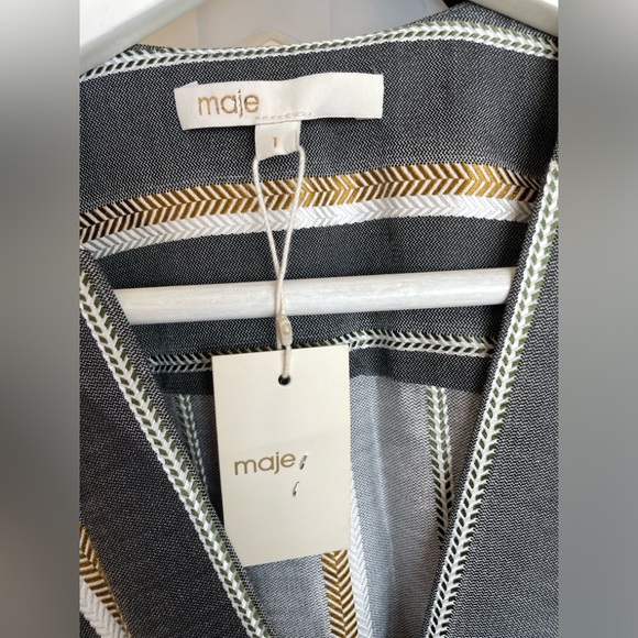 Maje combinaison Striped Jumpsuit - Picture 2 of 7